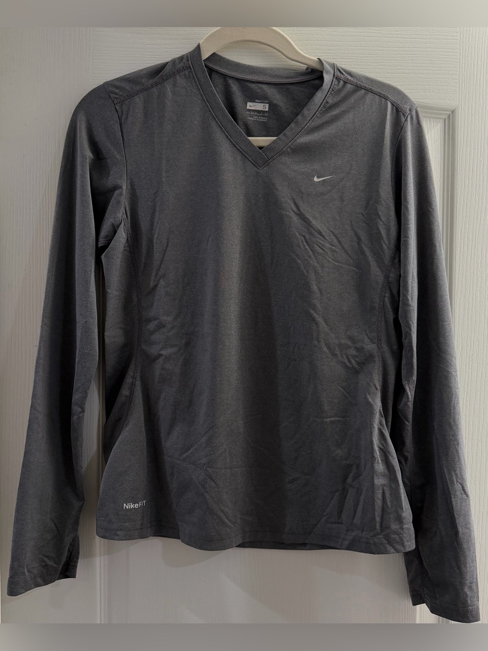 Nike Long Sleeve V-Neck Performance Top